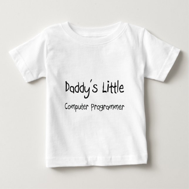 Wenig Computerprogrammierer des Vatis Baby T-shirt (Vorderseite)