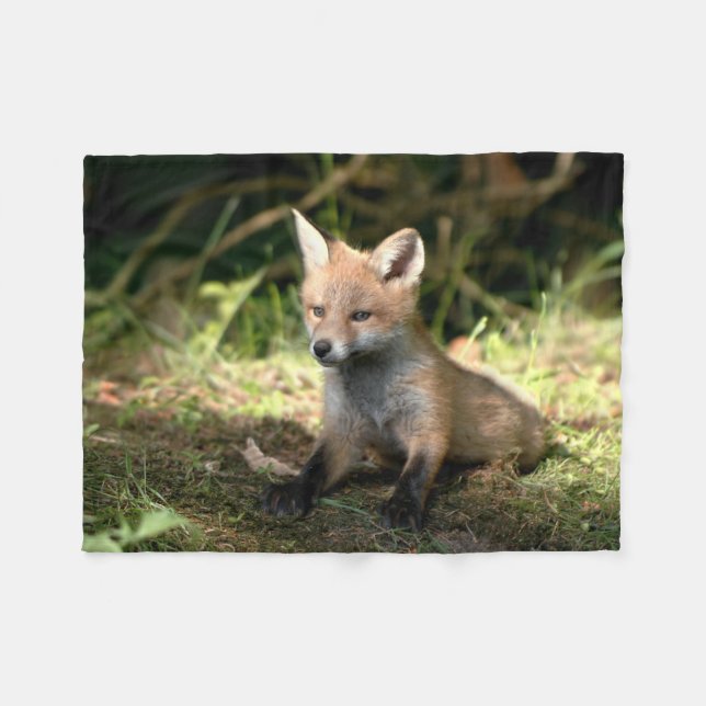Wenig CUBroter Fox Fleecedecke (Vorderseite (Horizontal))