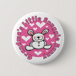 Wenig der Snuggle-Häschen der Großmutter Button