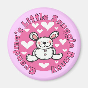 Wenig der Snuggle-Häschen der Großmutter Magnet