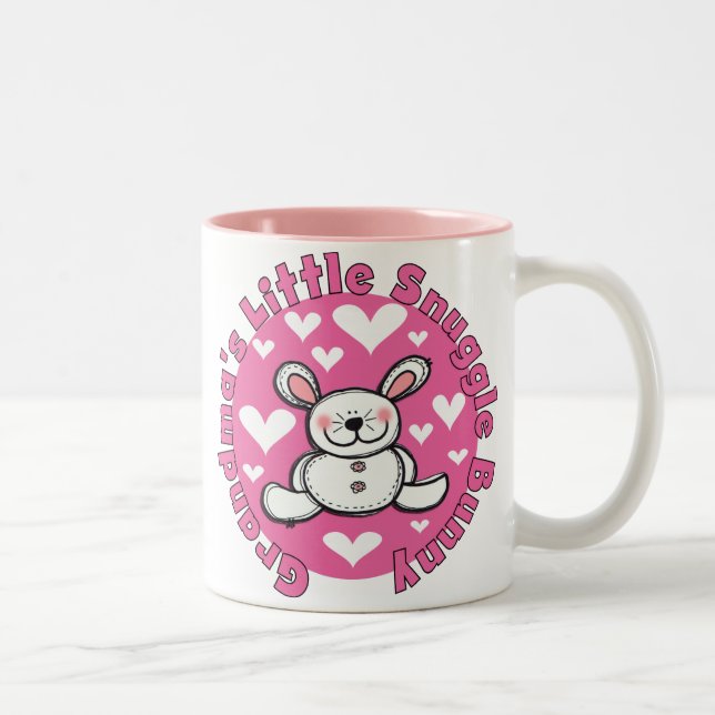 Wenig der Snuggle-Häschen der Großmutter Zweifarbige Tasse (Rechts)