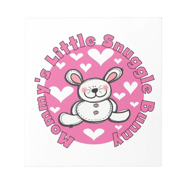 Wenig der Snuggle-Häschen der Mama Notizblock (Vorderseite)