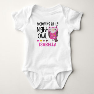 Wenig Eule der Mama Nacht Baby Strampler
