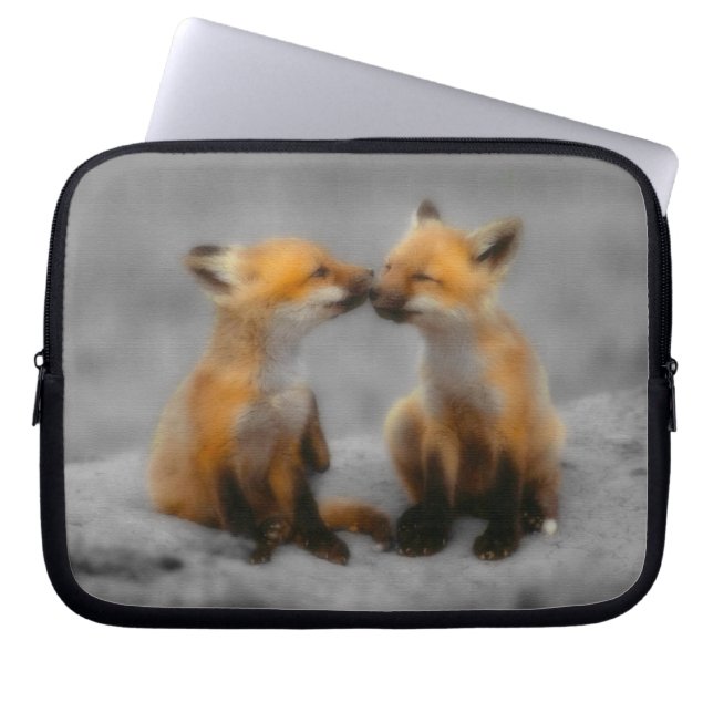 Wenig Fox-Liebe Laptopschutzhülle (Vorderseite)