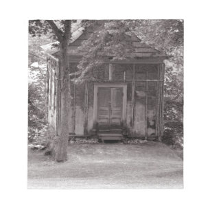 Wenig Haus im Holz Notizblock