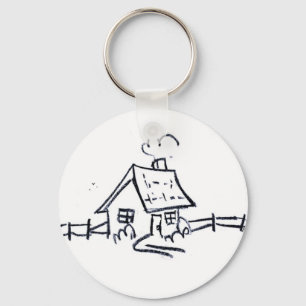 Wenig Haus Schlüsselanhänger