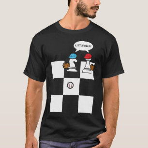 Wenig Hilfsbaseball-Schach-Wortspiel-Spaß-Geschen T-Shirt