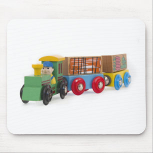 wenig hölzerner Zug Mousepad