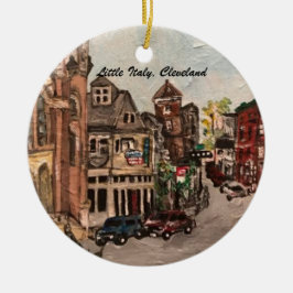Wenig Italien, Cleveland, malend auf Verzierung Keramik Ornament