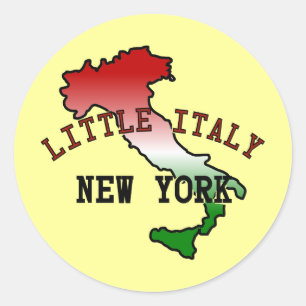 Wenig Italien New York Runder Aufkleber