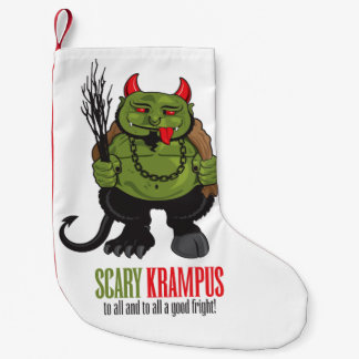 Wenig Krampus Strumpf Kleiner Weihnachtsstrumpf