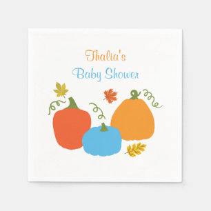 Wenig Kürbis-Babyparty-Serviette Serviette