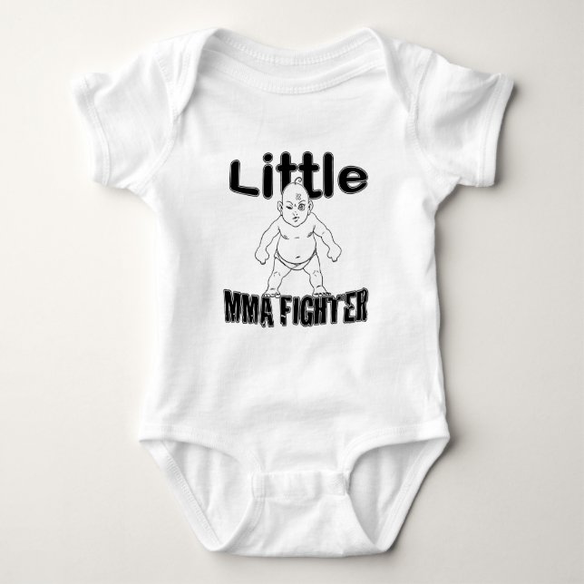 Wenig MIXED MARTIAL ARTS Kämpfer-Kriegskunst-Baby Baby Strampler (Vorderseite)