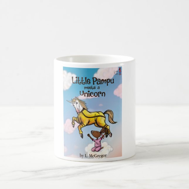 Wenig Pampu trifft eine Unicorn-Tasse Kaffeetasse (Mittel)