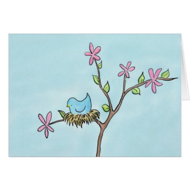 Wenig Piepmatz-Karte (Vorderseite (Horizontal))