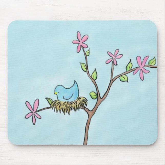 Wenig Piepmatz Mousepad (Vorne)