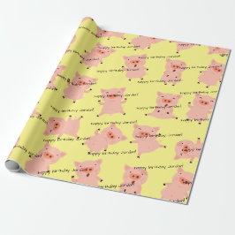 Wenig Piggies ganz vorbei Geschenkpapier