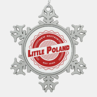 Wenig Polen-Weihnachtsverzierung Schneeflocken Zinn-Ornament