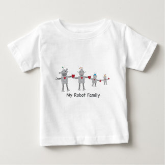 Wenig Roboter-Familie Baby T-shirt