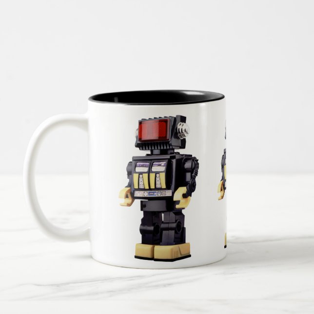Wenig Roboter x3 Zweifarbige Tasse (Links)