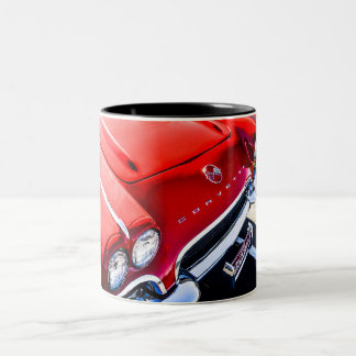 Wenig rote Korvette Zweifarbige Tasse