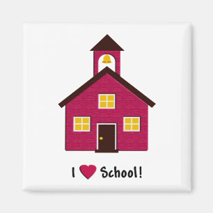 Wenig rote Liebe-Schule des Schulhaus-I Magnet