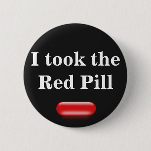 Wenig rote Pille Button