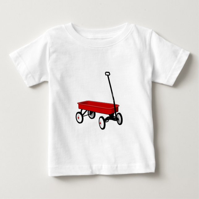 Wenig roter Lastwagen Baby T-shirt (Vorderseite)