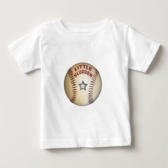 Wenig Schläger-Baseball Baby T-shirt (Vorderseite)