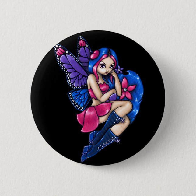 "Wenig schüchterner" Knopf Button (Vorderseite)