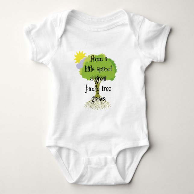 Wenig Sprössling Baby Strampler (Vorderseite)