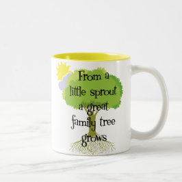 Wenig Sprössling Zweifarbige Tasse