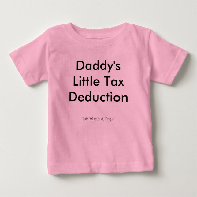 Wenig Steuerabzug des Vatis Baby T-shirt (Vorderseite)