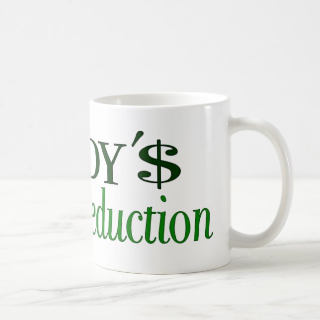Wenig Steuerabzug des Vatis Kaffeetasse (Rechts)