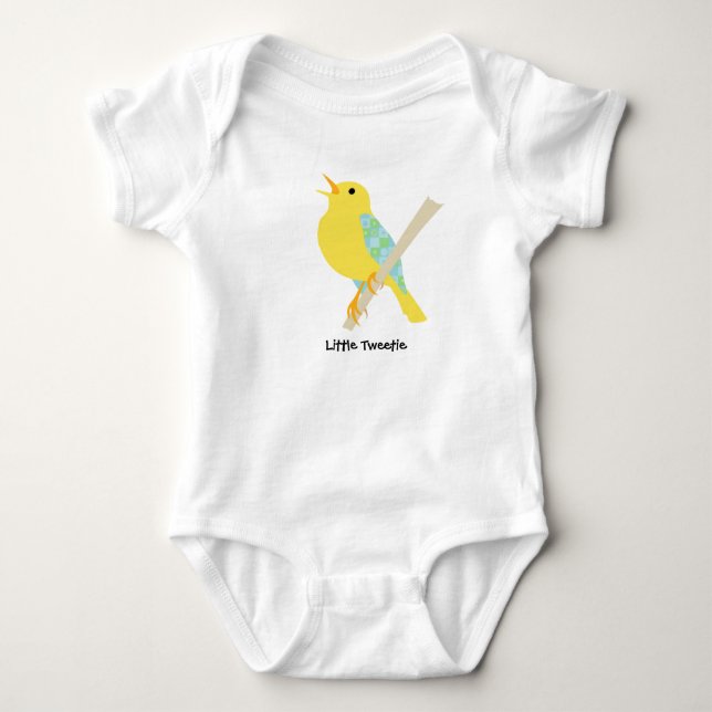 Wenig Tweetie Baby-Shirt Baby Strampler (Vorderseite)