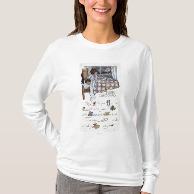 Wenig wecken Mädchen-Spione Sankt und T-Shirt (Vorderseite)