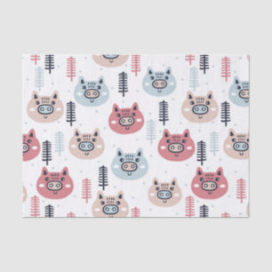Wenig Weihnachten festliches Piggies Seidenpapier