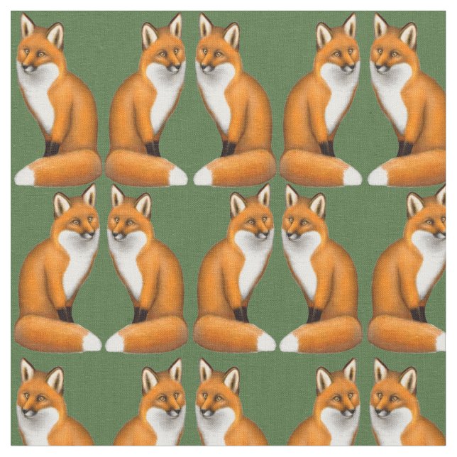 Wenig wildes roter Fox-Gewebe Stoff (Nahaufnahme)