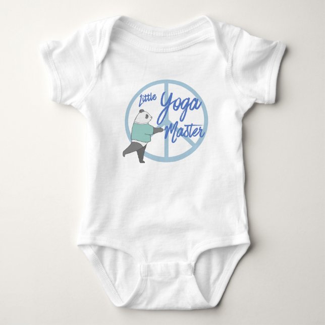 Wenig Yoga-Meister Baby Strampler (Vorderseite)