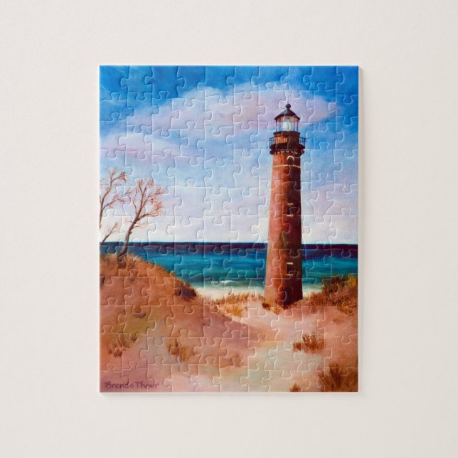 Wenig Zobel-Punkt-Leuchtturm-Puzzlespiel (Vertikal)