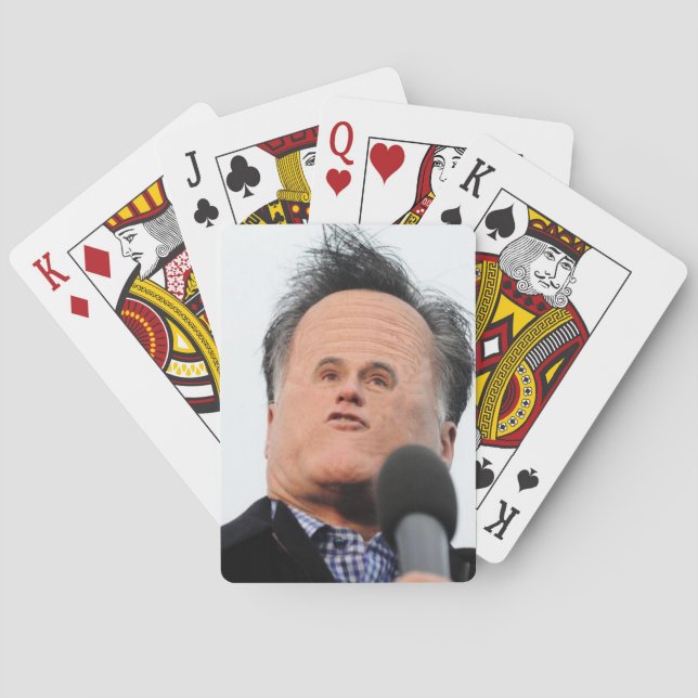 Wenige Gesichts-Mitt-Karten Spielkarten (Rückseite)