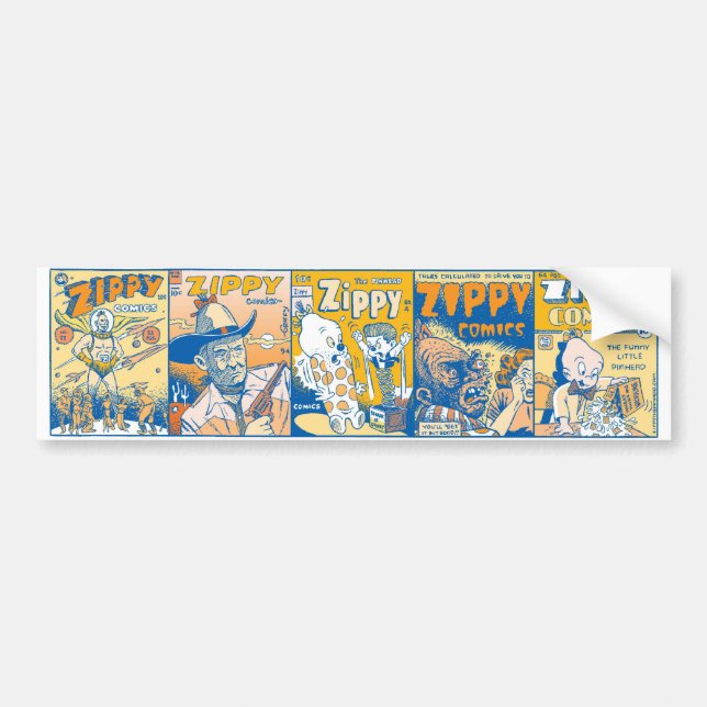 Wenige Zippy Comic-Abdeckungen Autoaufkleber (Vorne)