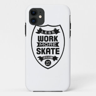 Weniger Arbeit mehr Skate - Skateboard Case-Mate iPhone Hülle