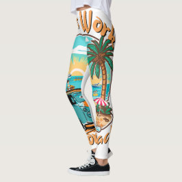 Weniger Arbeit, mehr Strand für den Sommerurlaub Leggings