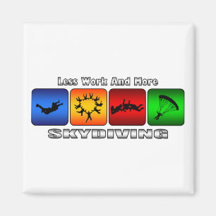 Weniger Arbeit und mehr Skydiving Magnet