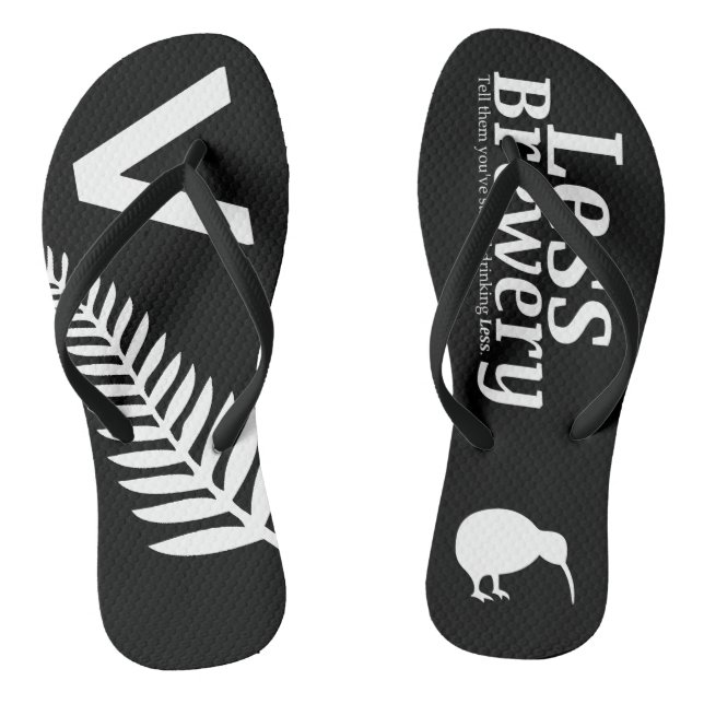 Weniger Brauerei Neuseeländische Jandale Flip Flops (Fußbett)