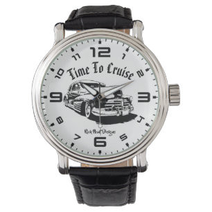 Weniger Fahrzeit zur Silhouette von Kleinwagen Armbanduhr