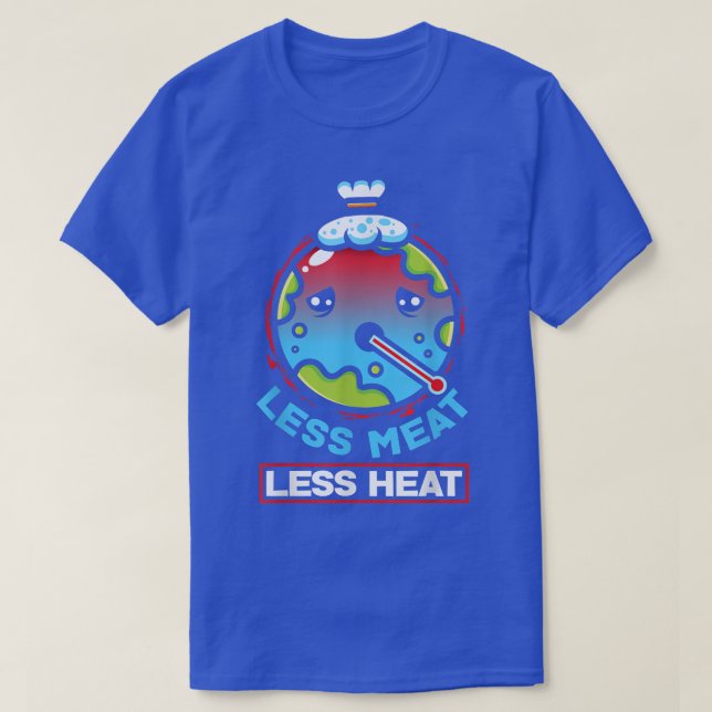 Weniger Fleisch Vegane vegetarische Tofu Soja Food T-Shirt (Design vorne)