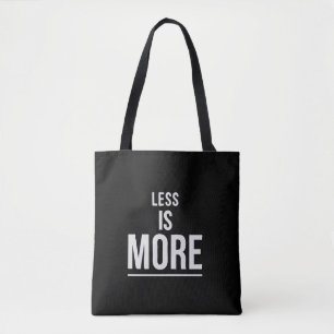 Weniger ist mehr Fette minimalistische Motivati Tasche
