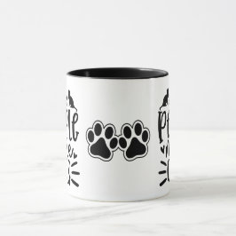 Weniger Leute mehr Katzen Tasse